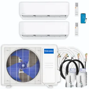 MRCOOL DIY 4th Gen Multi-Zone 2-Zone 27,000 BTU 22 SEER (12K   12K) Ductless Mini-Split Air Conditioner and Heat Pump