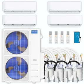 MRCOOL DIY 4th Gen Multi-Zone 4-Zone 48,000 BTU 21 SEER (12K   12K   12K   12K) Ductless Mini-Split Air Conditioner and Heat Pump