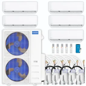 MRCOOL DIY 4th Gen Multi-Zone 5-Zone 48,000 BTU 21 SEER (9K   9K   9K   9K   12K) Ductless Mini-Split Air Conditioner and Heat Pump