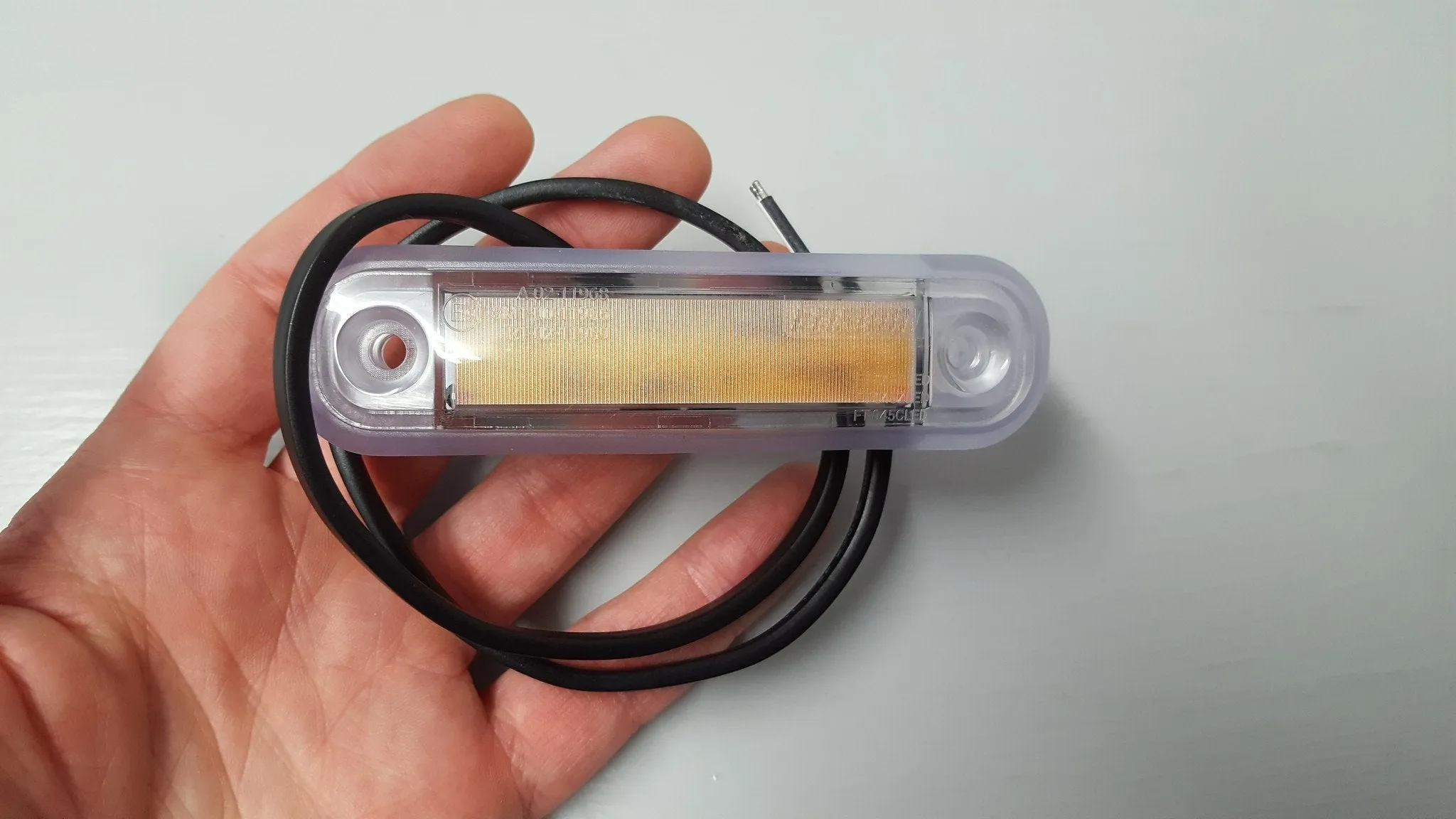 Neon Effect LED Marker Light with Transparent Gasket / Green