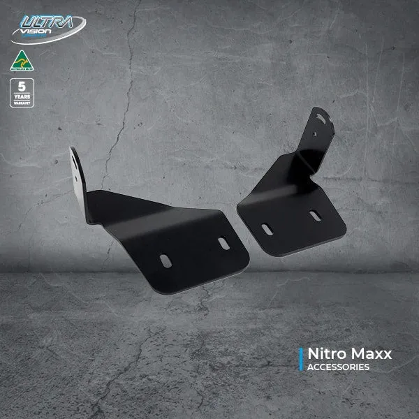 Nitro Maxx Light Bar Brackets to suit Rhino Pioneer Platform (level with rack)