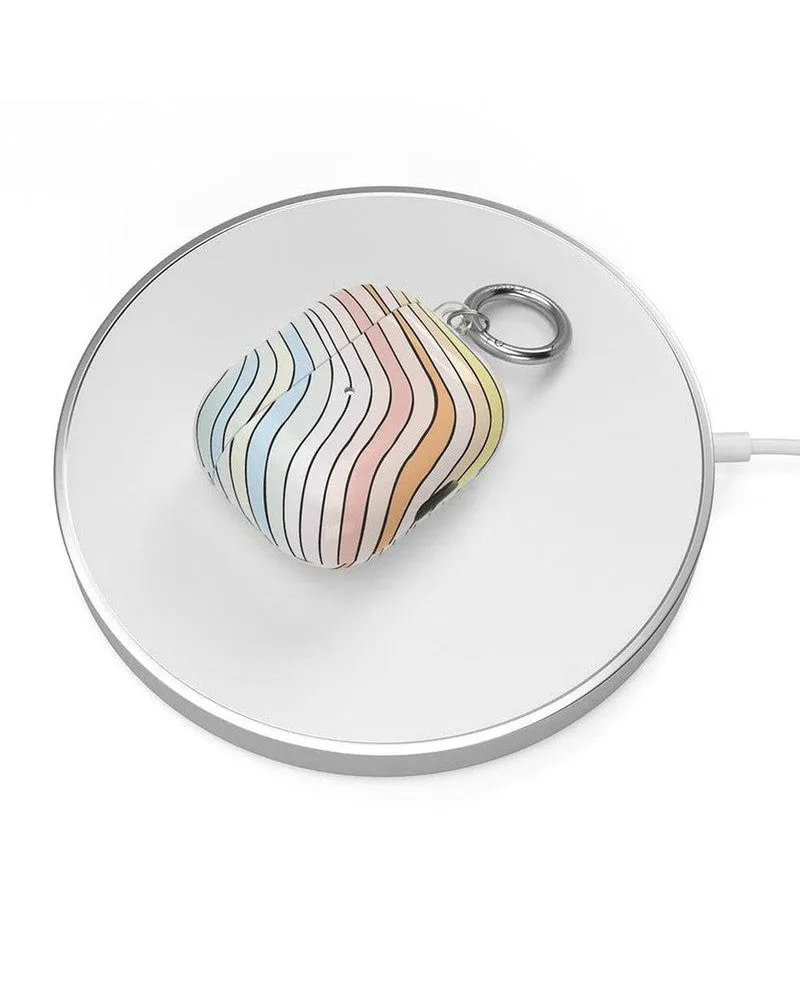 Ride The Wave | Pastel Rainbow Lined AirPods Case