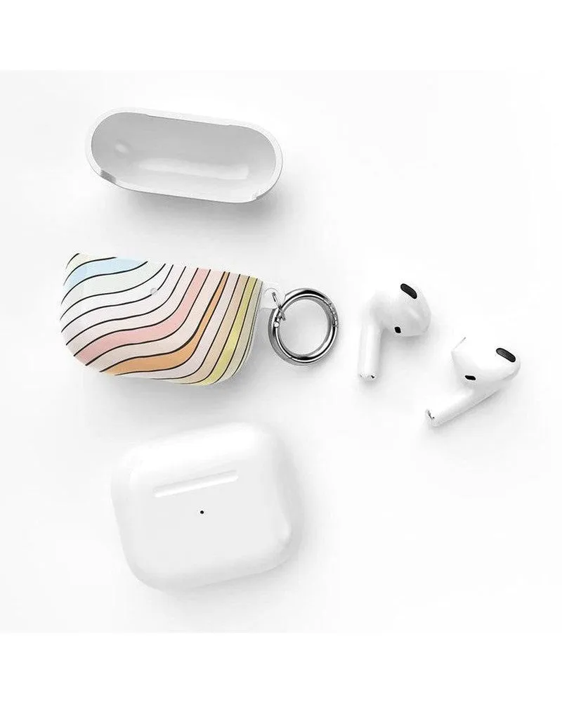 Ride The Wave | Pastel Rainbow Lined AirPods Case