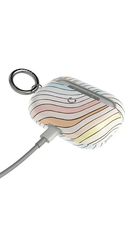 Ride The Wave | Pastel Rainbow Lined AirPods Case