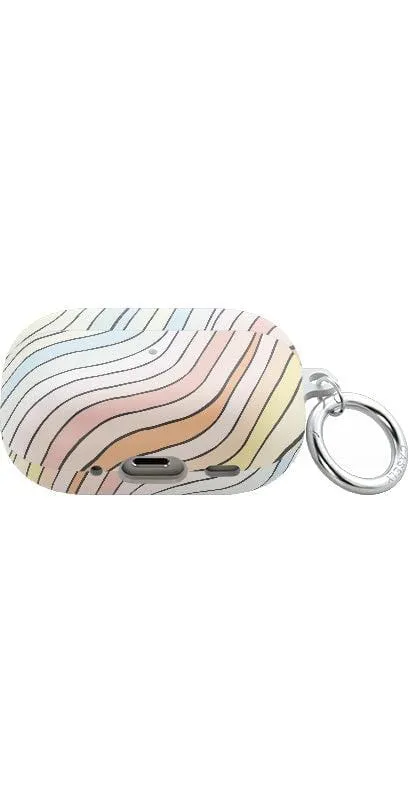 Ride The Wave | Pastel Rainbow Lined AirPods Case