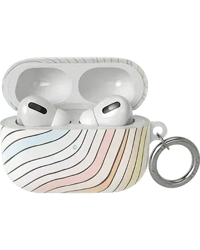 Ride The Wave | Pastel Rainbow Lined AirPods Case