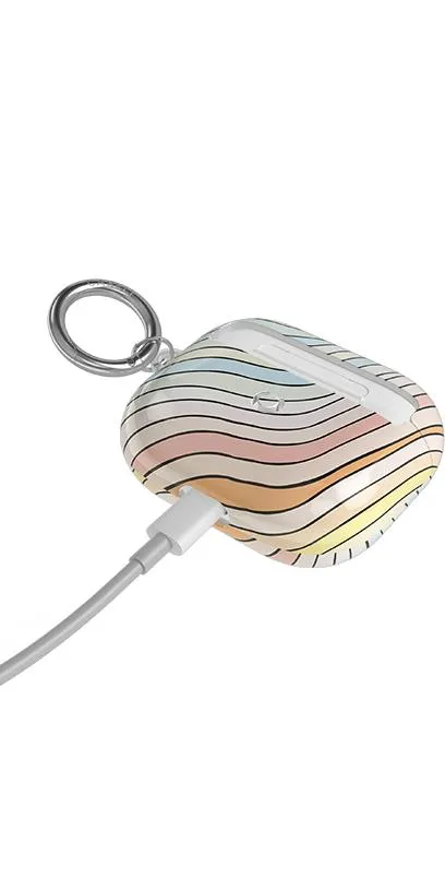 Ride The Wave | Pastel Rainbow Lined AirPods Case