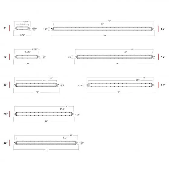 Rigid SR-Series Pro 6" Spot Midnight Light Bar