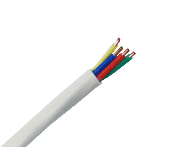 Riser (CMR) 22/4 CL2R Security Alarm Cable, Solid BC, Unshielded, 500ft, White