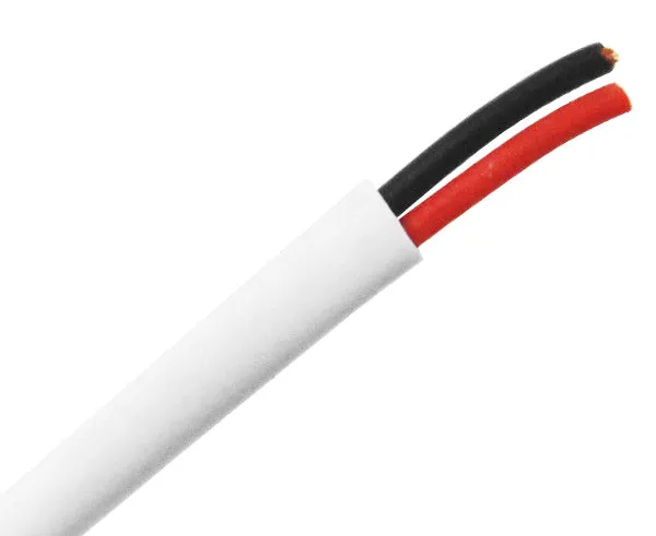 Riser (CMR) Security Alarm Cable 22/2 CL3R - Solid BC - Unshielded - 500ft - White