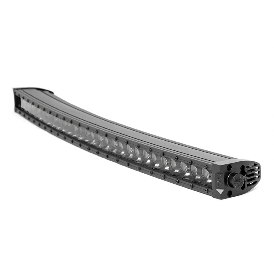 Rough Country Black Series LED Light Bar 30" Curved Single Row - Cool White DRL | Universal