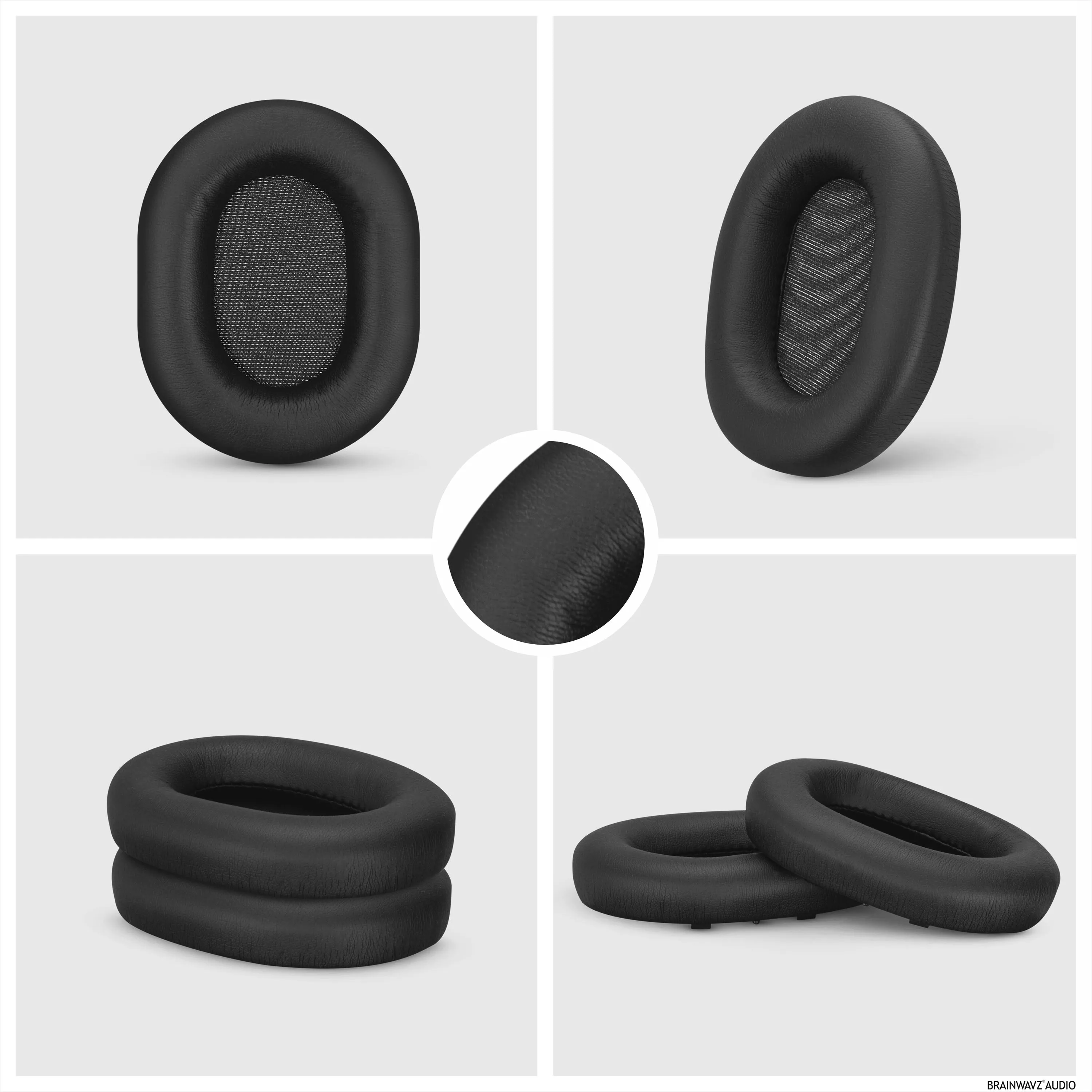 Sony WH-1000XM5 Replacement Earpads - Soft PU Leather & Memory Foam Ear Pad Cushions For Extra Comfort, Easy & Quick Installation