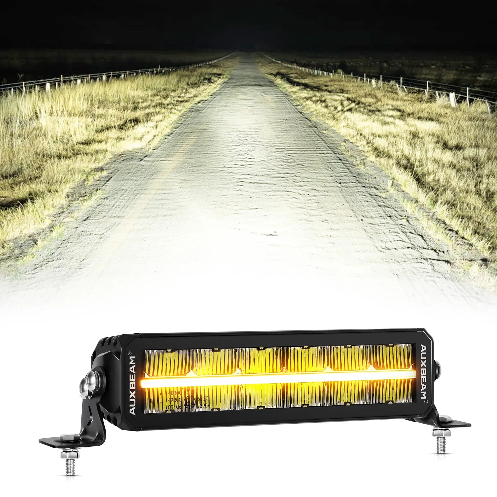 SP-DRL Series 12 Inch/22 Inch/32 Inch/42 Inch Off Road LED Light Bar With Amber&White DRL