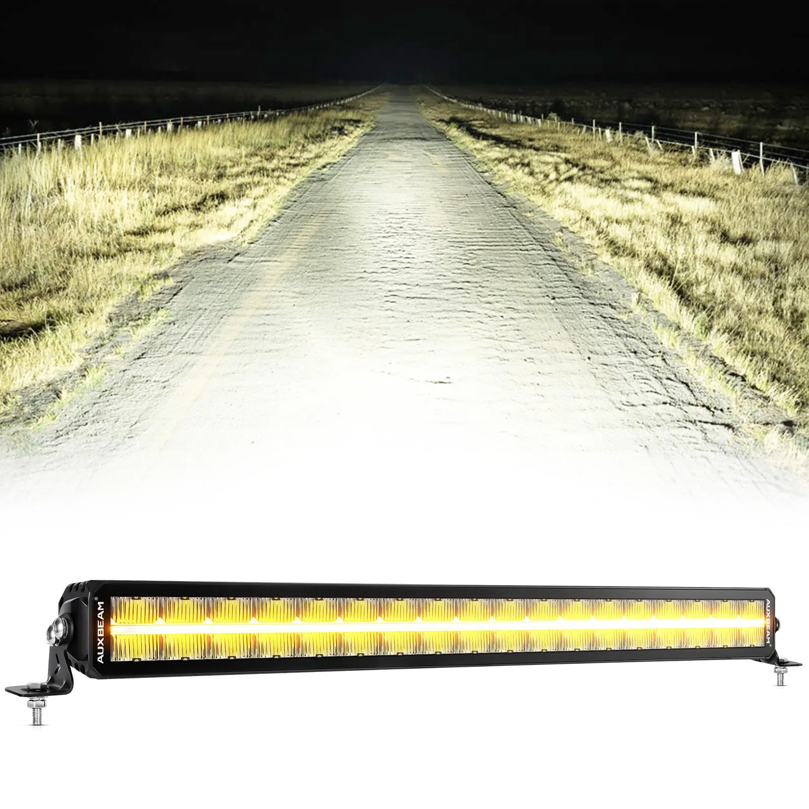 SP-DRL Series 12 Inch/22 Inch/32 Inch/42 Inch Off Road LED Light Bar With Amber&White DRL