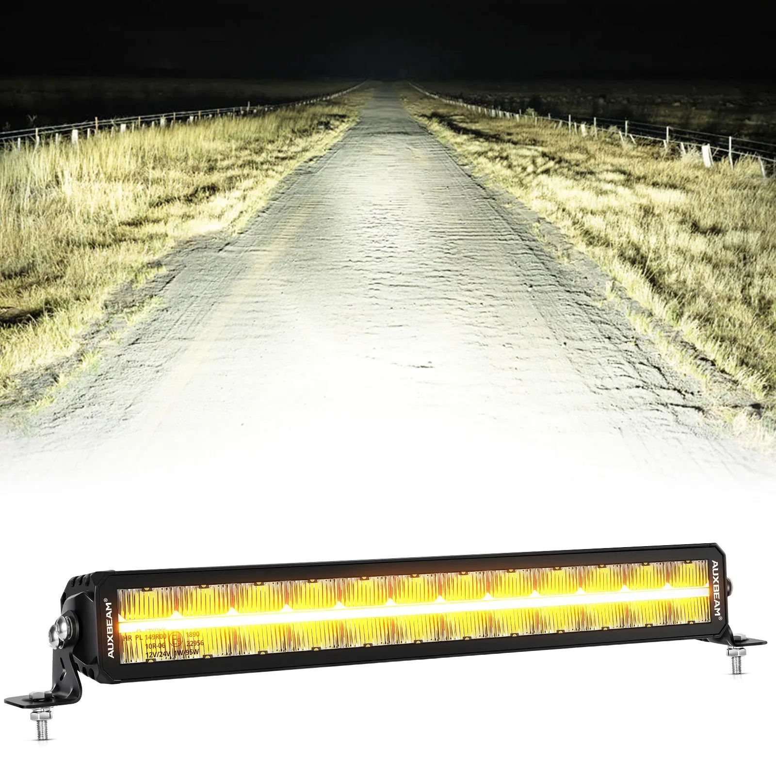 SP-DRL Series 12 Inch/22 Inch/32 Inch/42 Inch Off Road LED Light Bar With Amber&White DRL