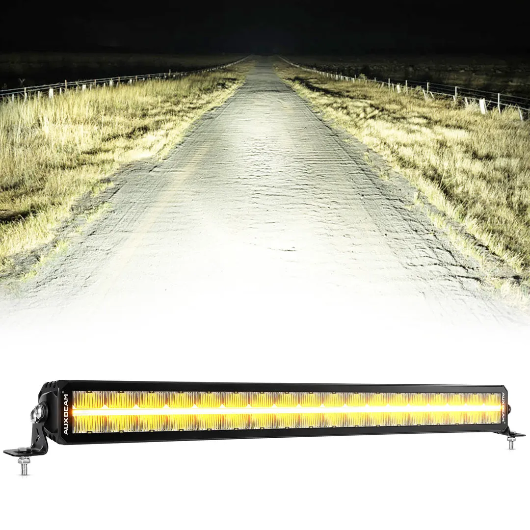 SP-DRL Series 68W 7440 Lumens Off Road LED Light bar White & Amber DRL