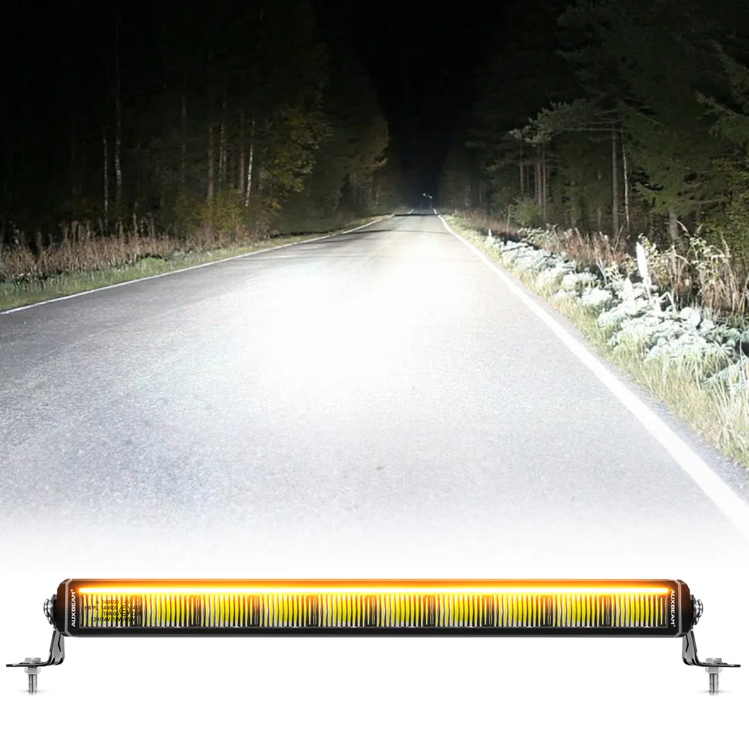 SP-DRL Series 68W 7440 Lumens Off Road LED Light bar White & Amber DRL