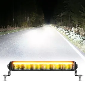 SP-DRL Series 68W 7440 Lumens Off Road LED Light bar White & Amber DRL