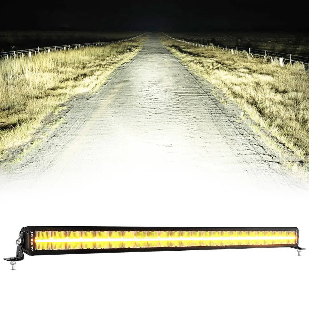 SP-DRL Series 68W 7440 Lumens Off Road LED Light bar White & Amber DRL