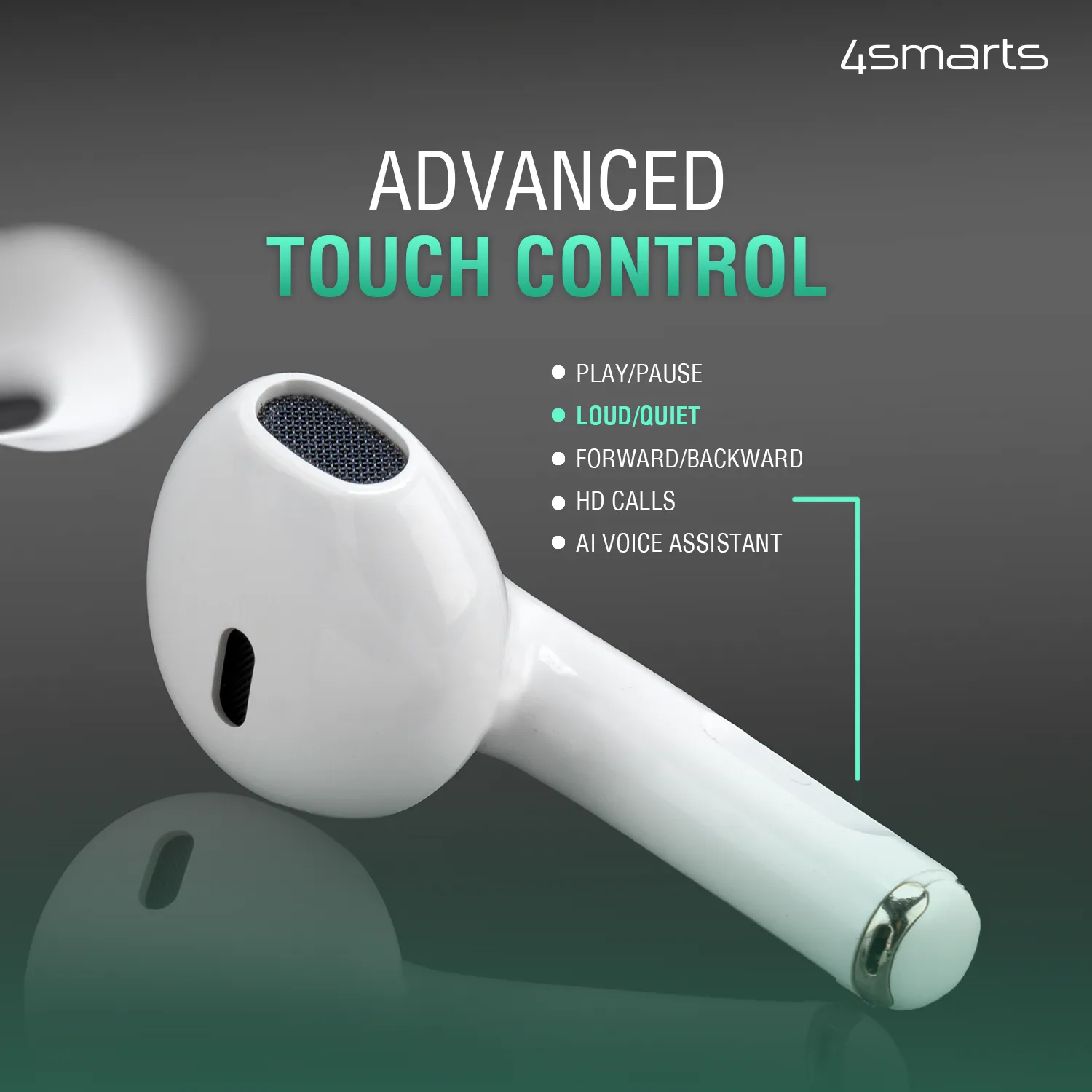 TWS Bluetooth Earphone - SkyPods Pro Headphone, White - Wireless Headphones