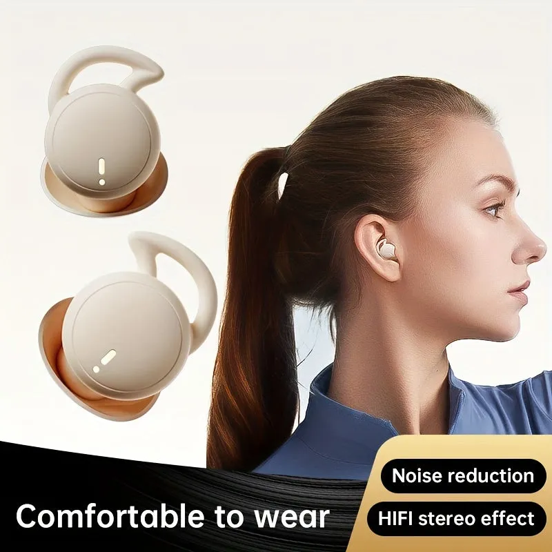 Ultra-Compact Wireless Earbuds for Sleep - Noise-Cancelling, Comfort-Design - Ideal for Side Sleepers and Work