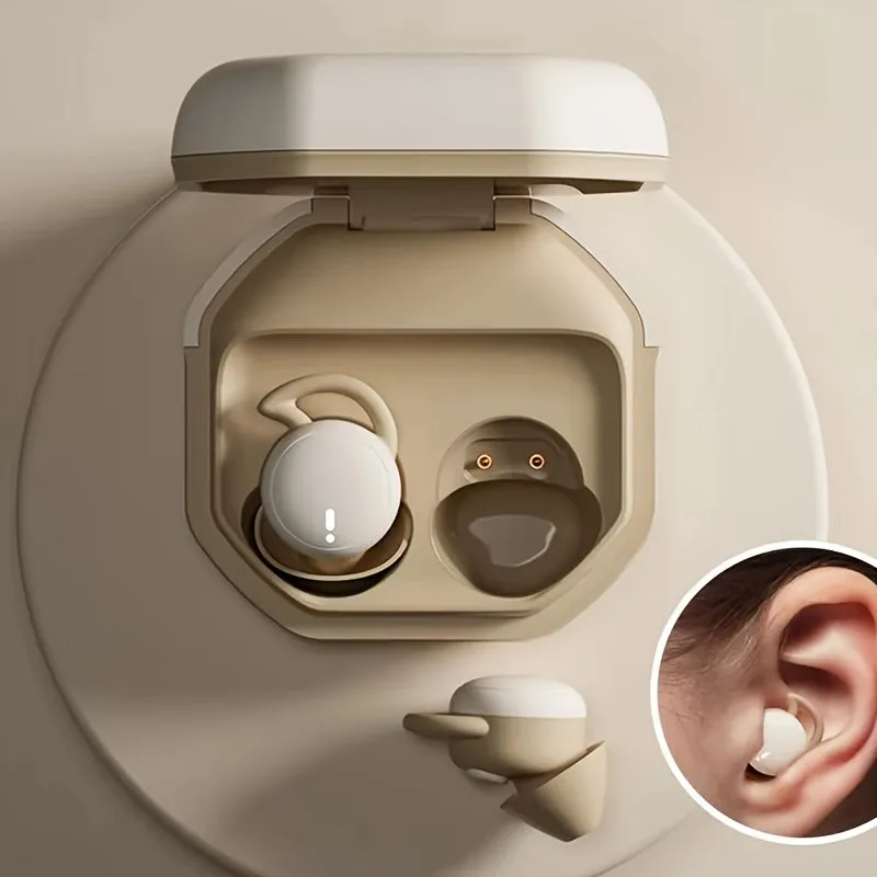 Ultra-Compact Wireless Earbuds for Sleep - Noise-Cancelling, Comfort-Design - Ideal for Side Sleepers and Work