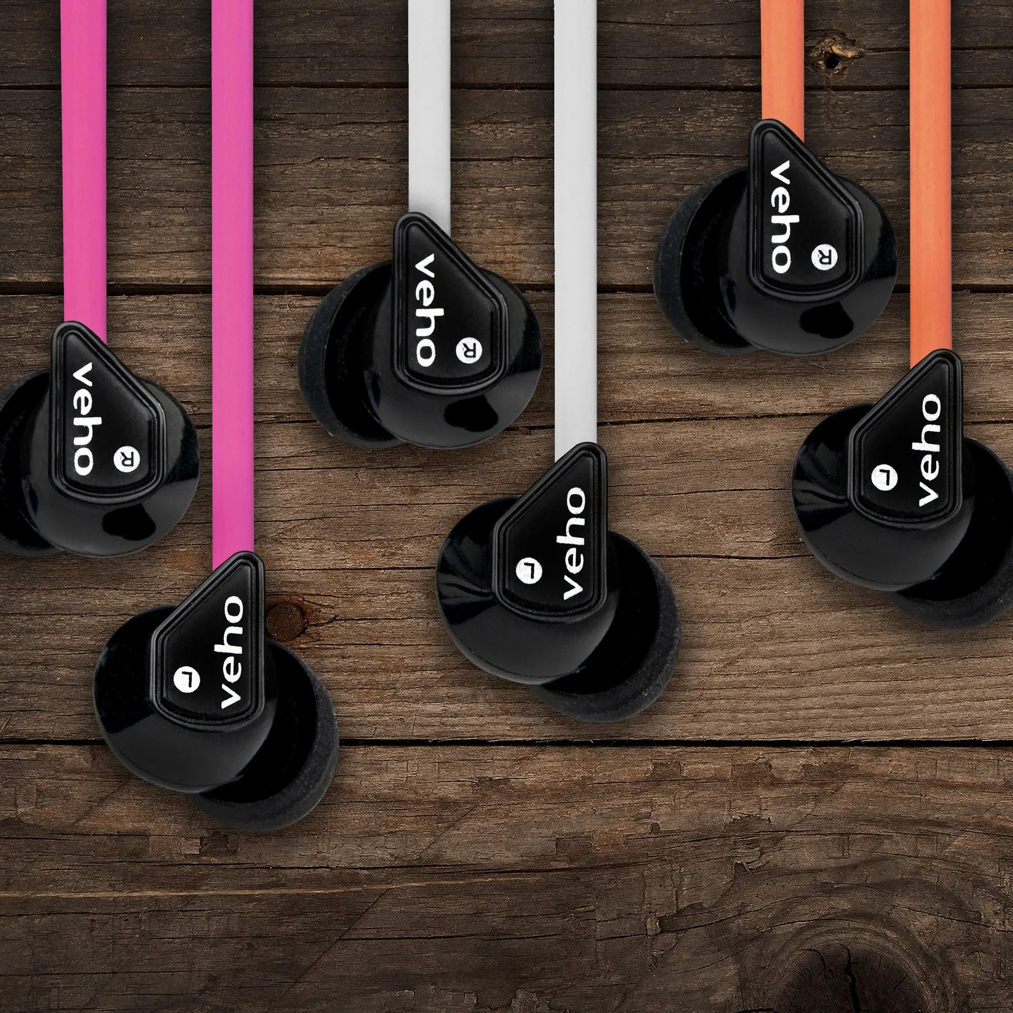 Veho 360 Z-1 Stereo Noise isolating Earphones with flex 'anti' tangle cord system