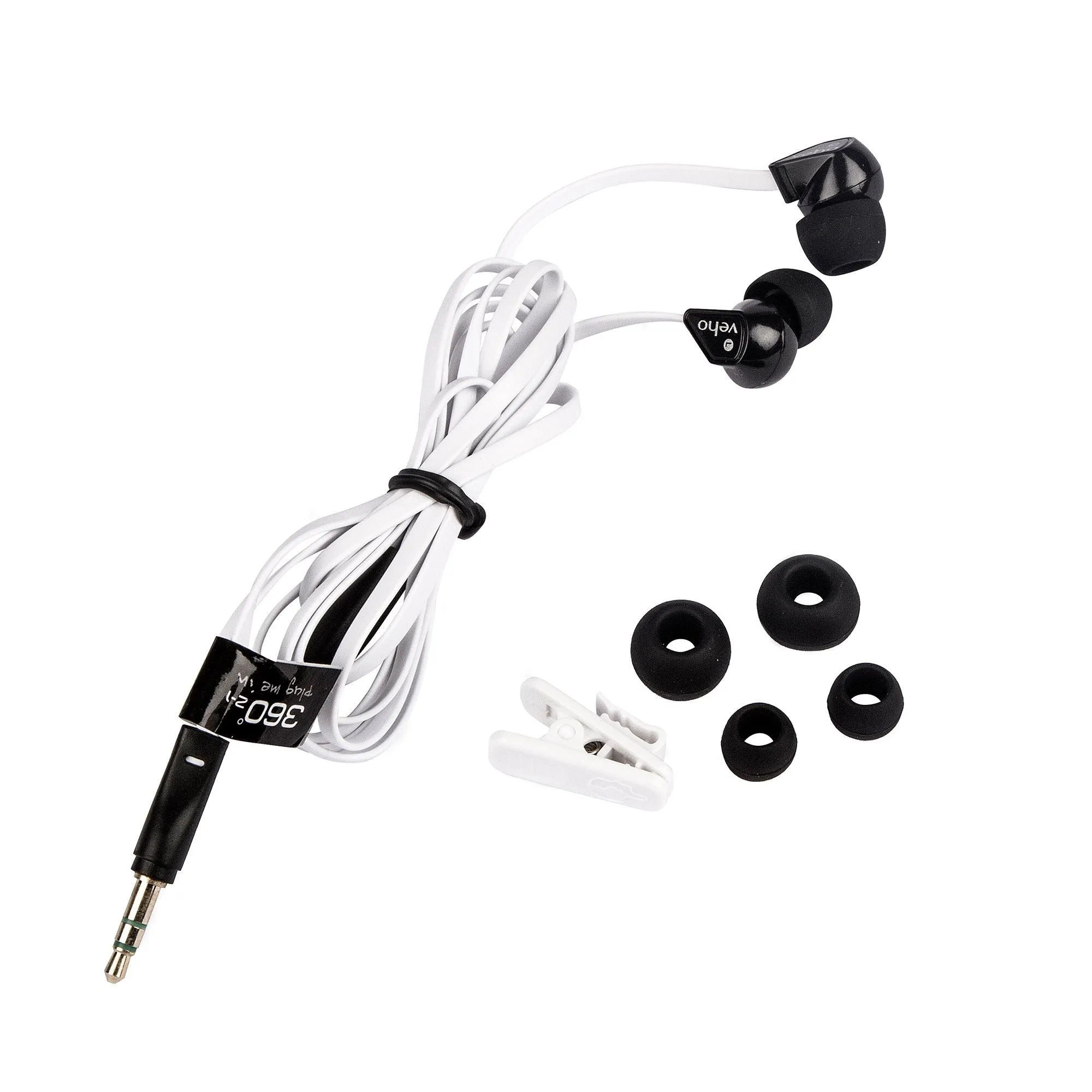 Veho 360 Z-1 Stereo Noise isolating Earphones with flex 'anti' tangle cord system