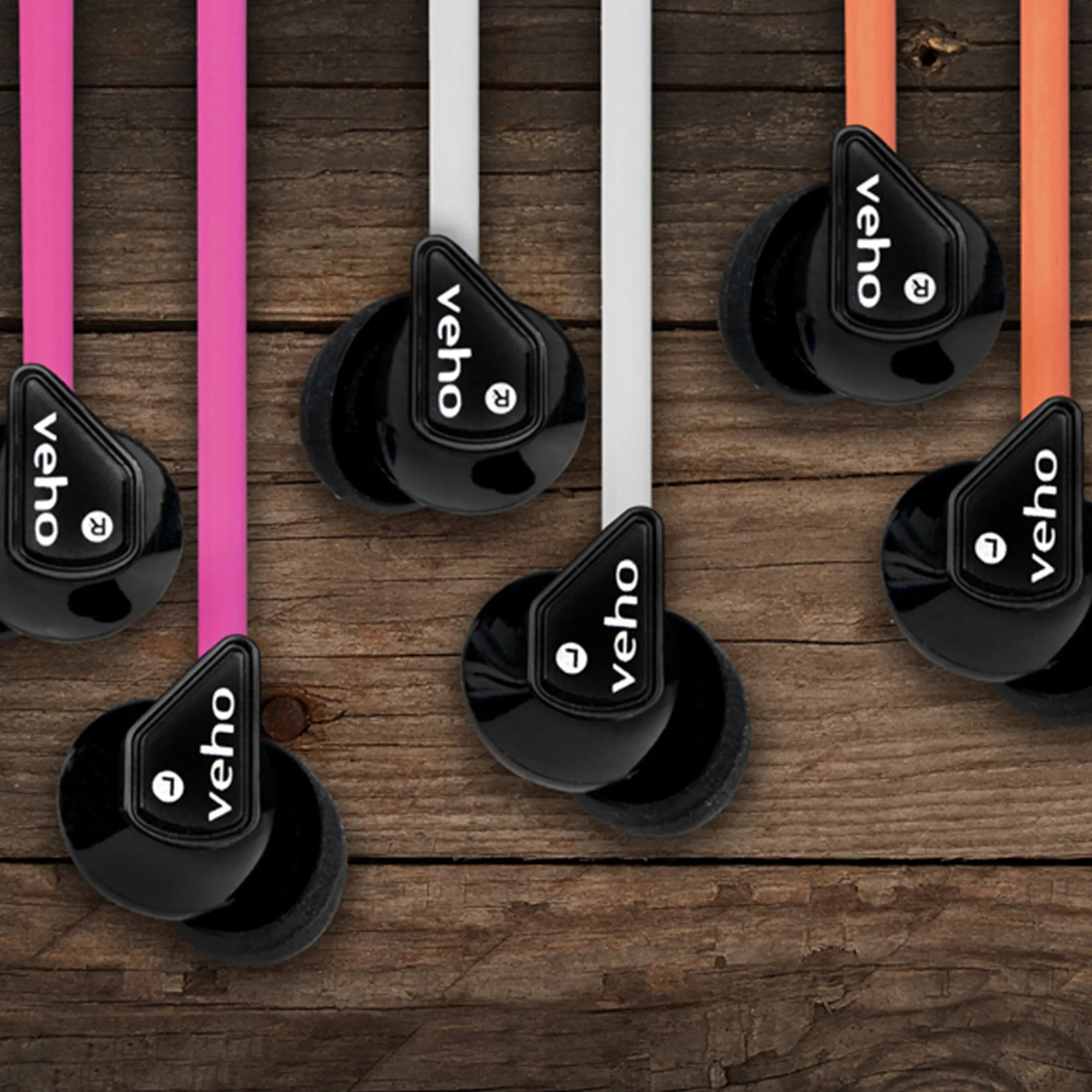 Veho 360 Z-1 Stereo Noise isolating Earphones with flex 'anti' tangle cord system