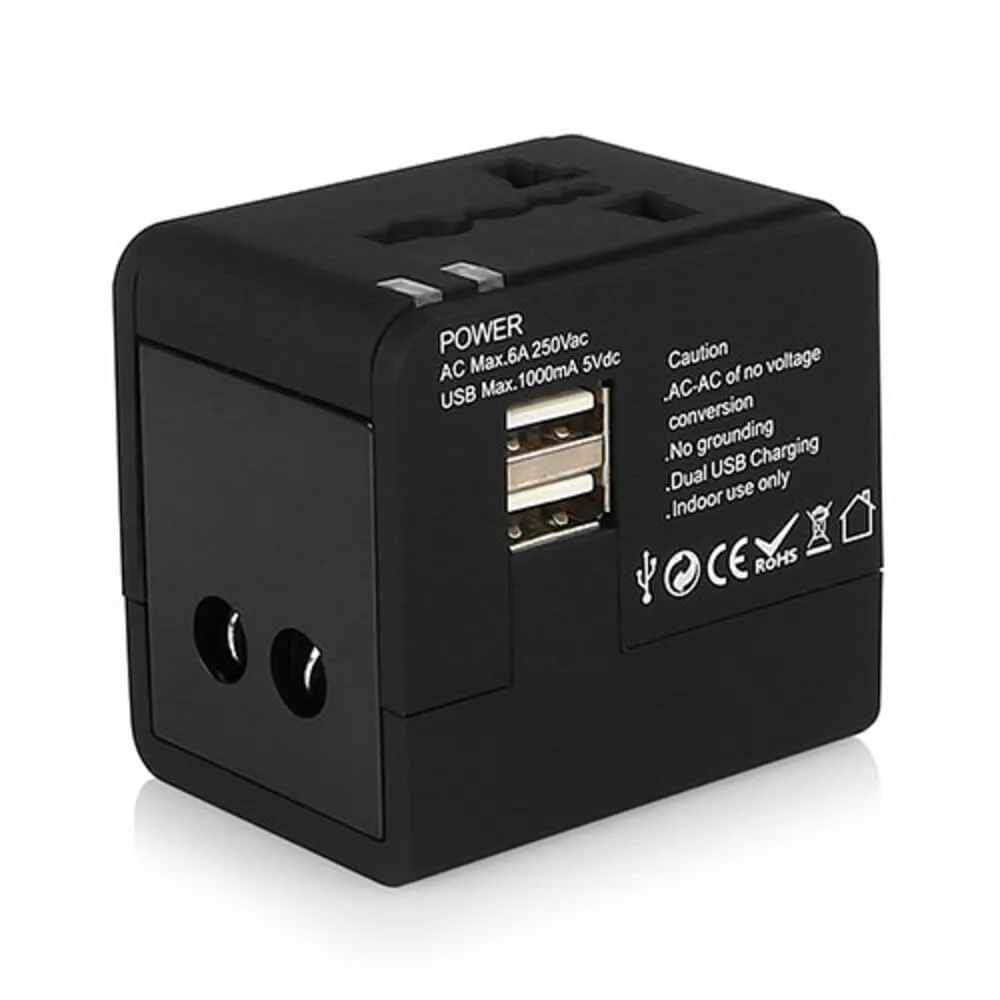 World Travel Power Adapter and Charger for US, EU, UK & AU