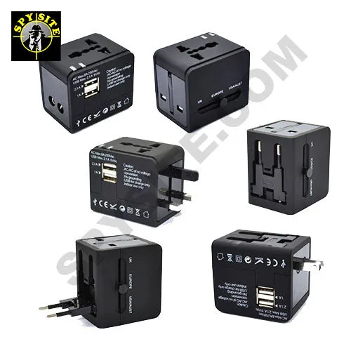 World Travel Power Adapter and Charger for US, EU, UK & AU